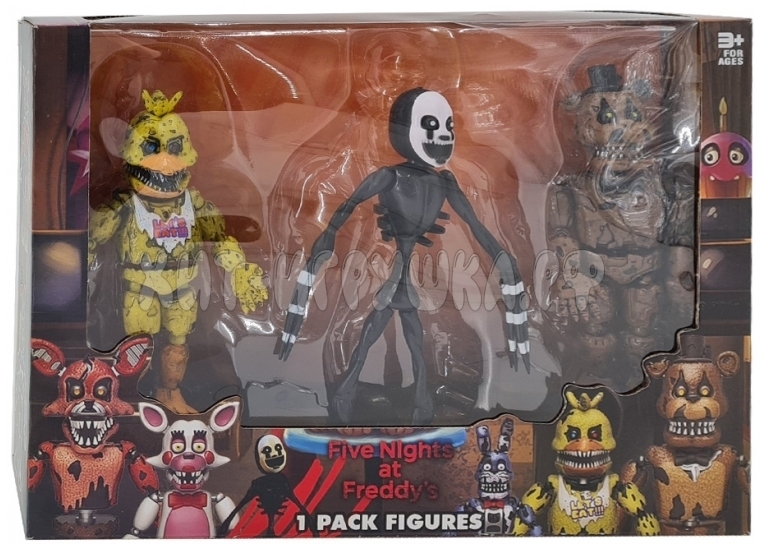 ФНАФ FNAF Аниматроники фигурки 3 шт в ассортименте 17053-1/p20226-1 купить  по оптовой цене | Хит Игрушка.